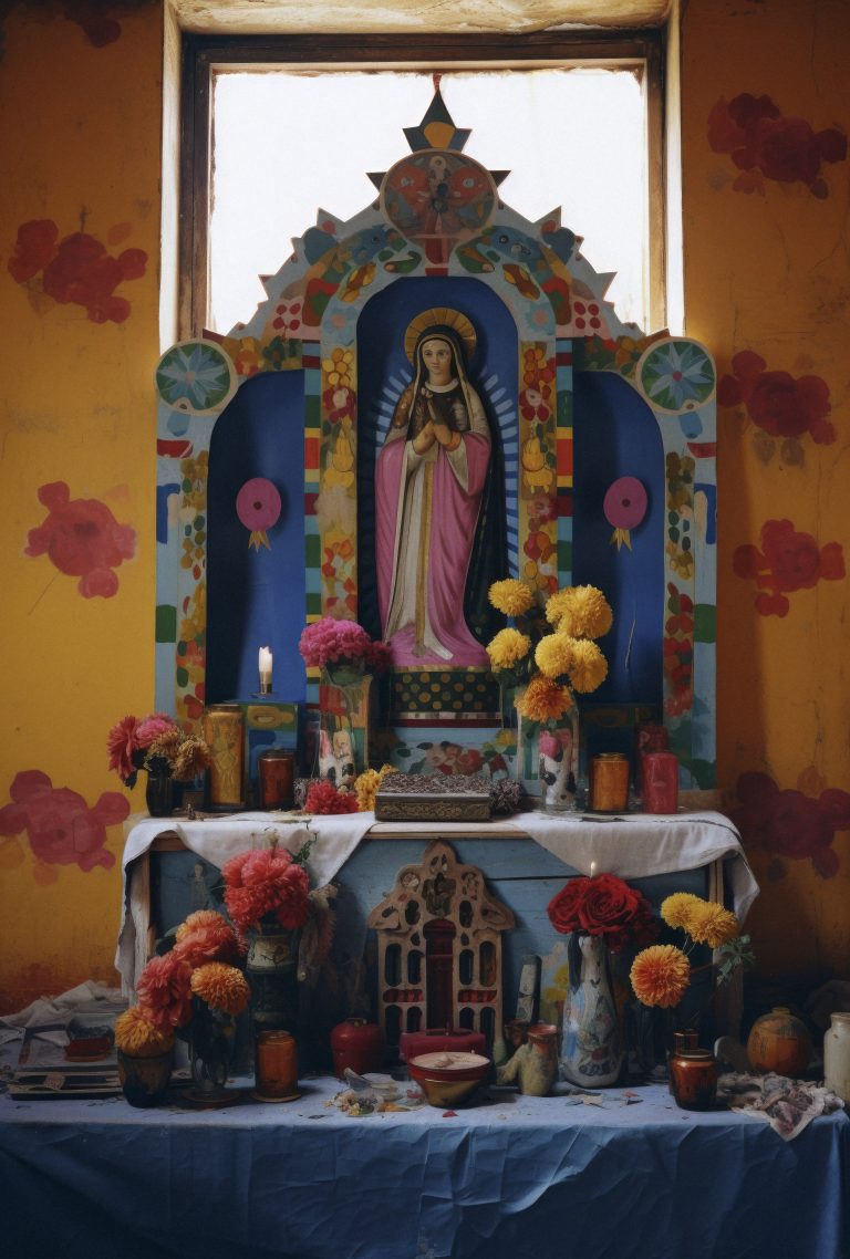 mexican-dia-de-muertos-altar