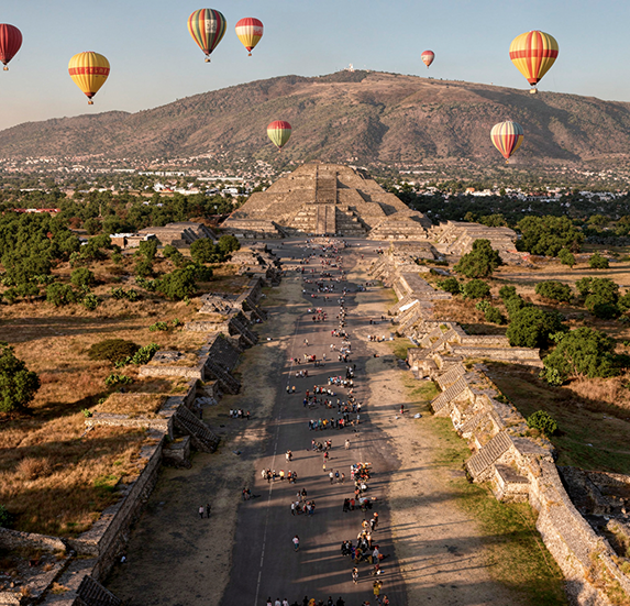 Teotihuacan vuelo recorrido tour
